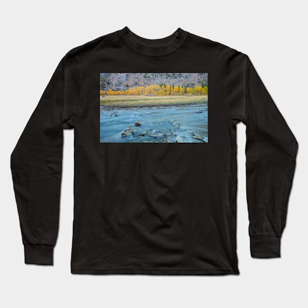 Rush Creek in Autumn Long Sleeve T-Shirt by jvnimages